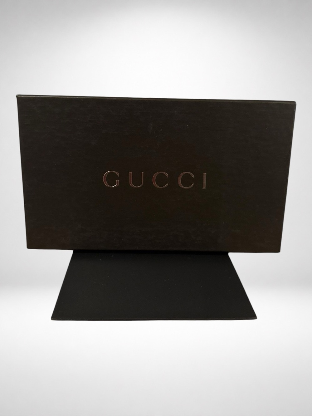 Gucci Vintage Authentic Brown Leather Web Stripe Wallet Chain Crossbody Clutch - Picture 16 of 16